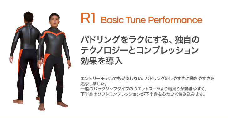フィジカルチューニングウエットスーツ：R1 Basic Tune Performance 